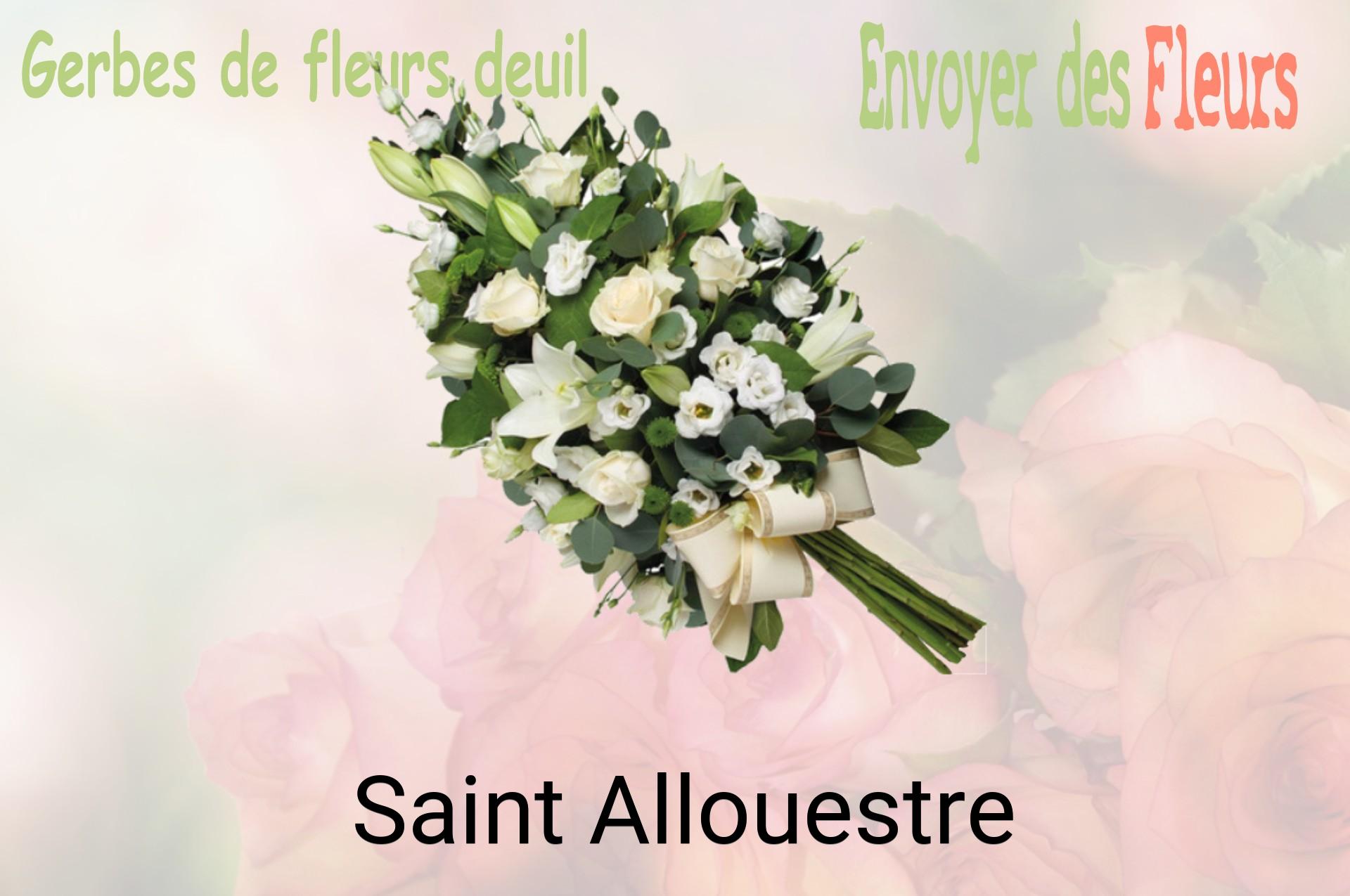 Gerbe de fleurs de deuil livrée à Saint-Allouestre